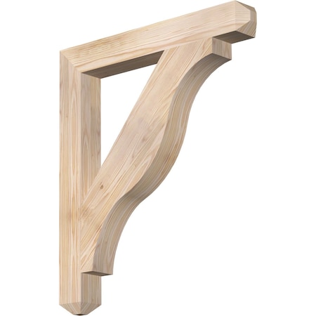 Ekena Millwork Funston Craftsman Smooth Bracket, Douglas Fir, 3 1/2"W x 28"D x 32"H BKT04X28X32FST04SDF